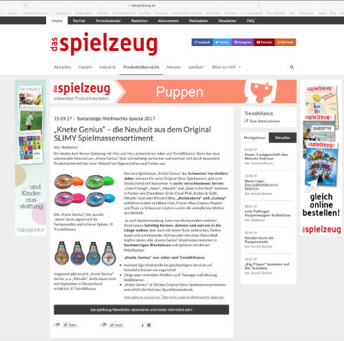 Das Spielzeug Online