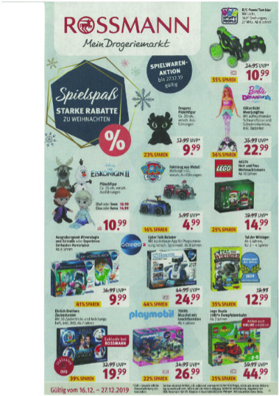 Rossmann Weihnachten 12/2019